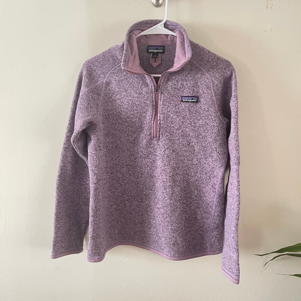 Patagonia Better Sweater Quarter-Zip Fleece Pullover Womens Medium Lavender